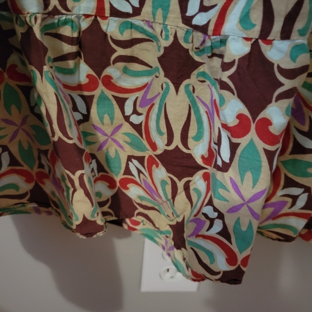 Chadwick's Womens Vintage Multicolor Floral Cotton Maxi Dress. Sz 14 Cottagecore - Picture 5 of 9